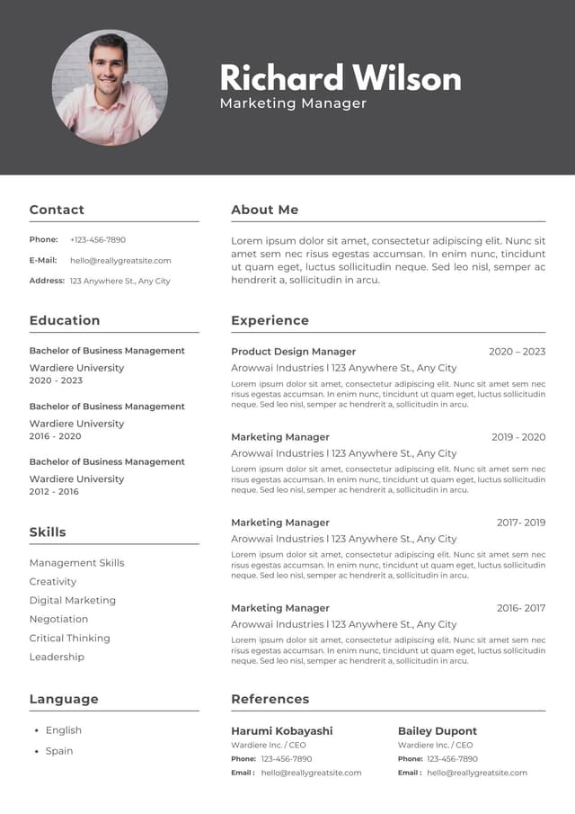 Resume Template 3